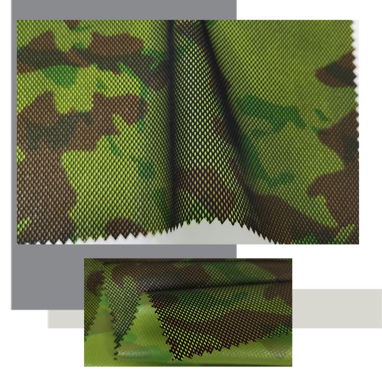 product-750-750 Warp Mesh Fabric PU Coated Camo Printing